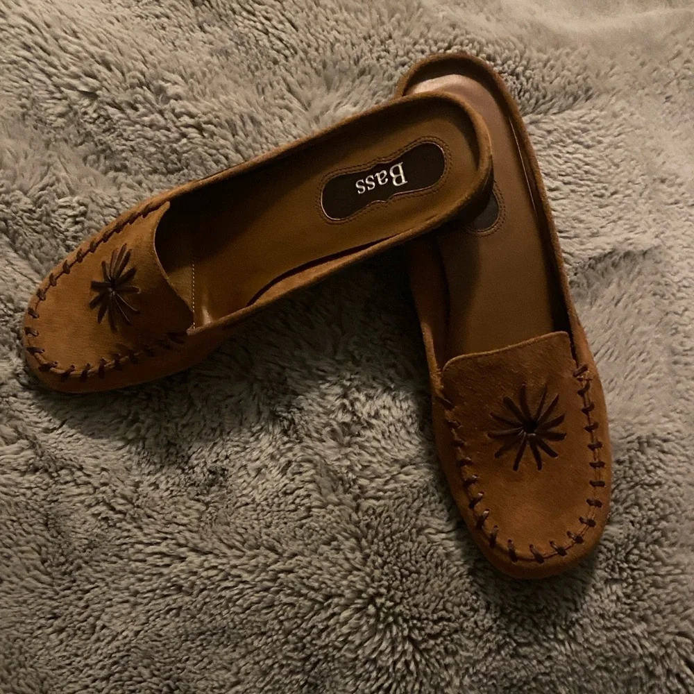 Vintage Bass Women's Brown Suede mules - Picture 6 of 7